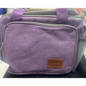 Amerson Insulated Purple Lunch Bag 10 X 6.5 X 8.5 NWT Expandable